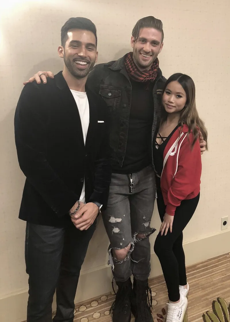 Michael Preston with Jason Capital and Tiffany Nguyen at Jason Capital's event in Orange County, 2018
